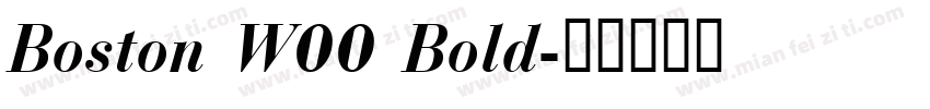 Boston W00 Bold字体转换